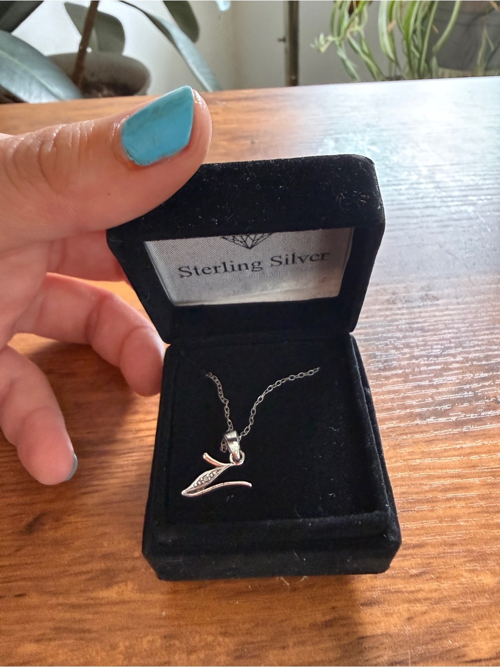 Wing Pendant Necklace - sterling Silver
